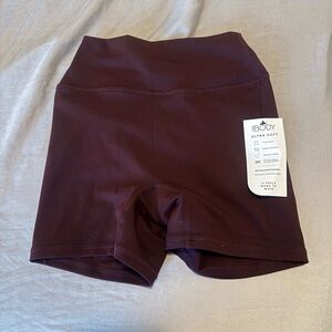 Cotton On Body Burgundy Scrunch Butt Shorts | Size S